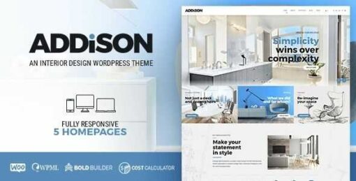 Addison Theme GPL Architecture & Interior Design WordPress Theme