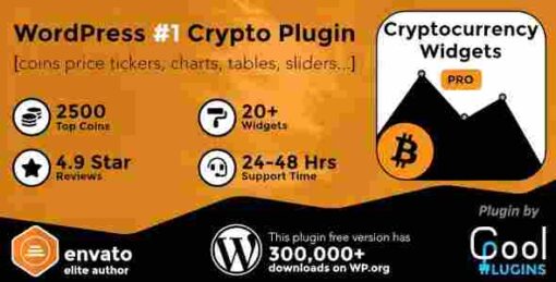 Cryptocurrency Widgets Pro GPL WordPress Crypto Plugin