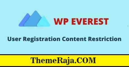 User Registration Content Restriction Addon GPL Plugin