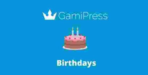 GamiPress Birthdays Addon GPL WordPress Plugin