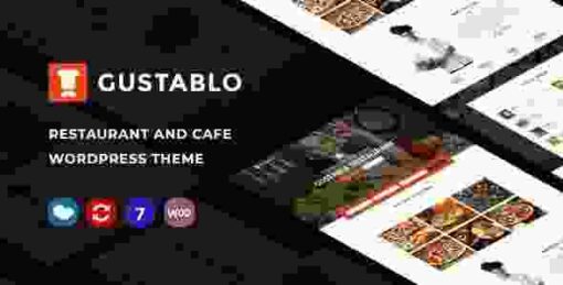 Gustablo Theme GPL Restaurant & Cafe Responsive WordPress Theme