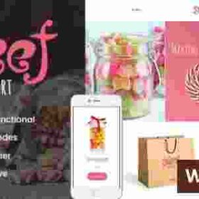 Sweet Dessert Theme GPL Candy Shop & Cafe WordPress Theme