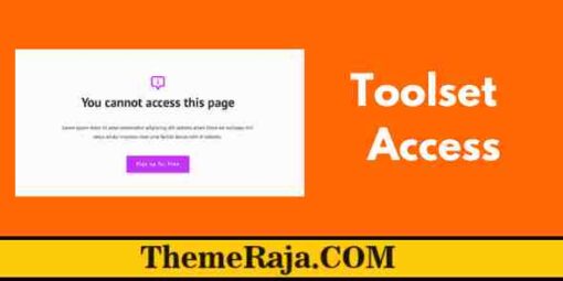 Toolset Access control and roles management