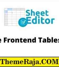 WP Sheet Editor Editable Frontend Tables Addon GPL