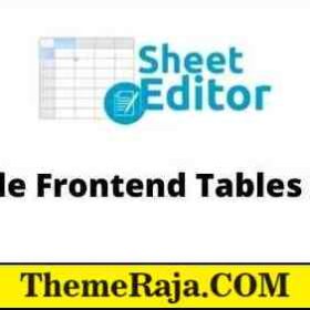WP Sheet Editor Editable Frontend Tables Addon GPL