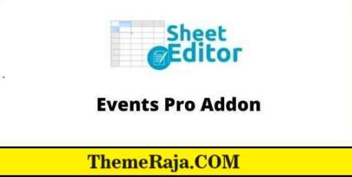 WP Sheet Editor Events Pro Addon GPL