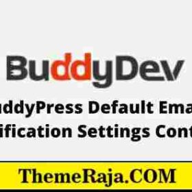 BuddyPress Default Email Notification Settings Control GPL