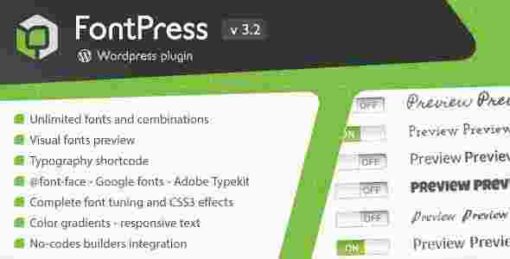 FontPress WordPress Font Manager GPL