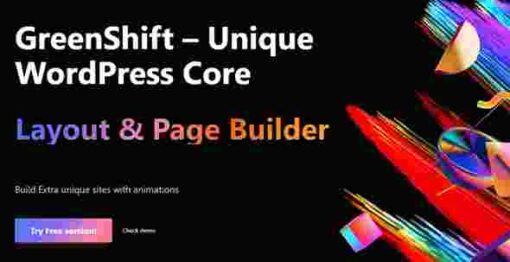 GreenShift Query and Meta GPL GreenShift Woocommerce GPL GreenShift Marketing and SEO GPL GreenShift Chart GPL