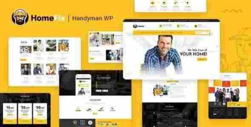 HomeFix Theme GPL Plumber, Handyman Maintenance WP Theme