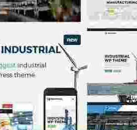 Industrial Theme GPL Factory Business WordPress Websites