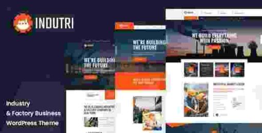 Indutri Theme GPL Factory & Industrial WordPress Theme