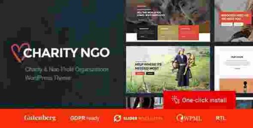 Ngo Theme GPL Charity Donation WordPress Theme