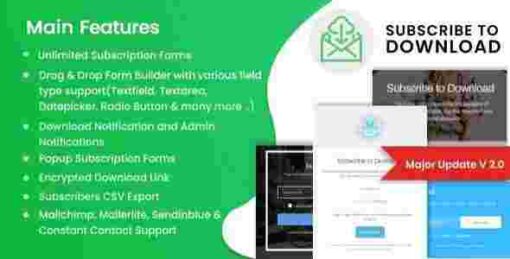 Subscribe to Download GPL An advanced subscription plugin for WordPress