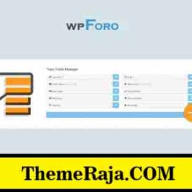 WPForo Topic Custom Fields GPL