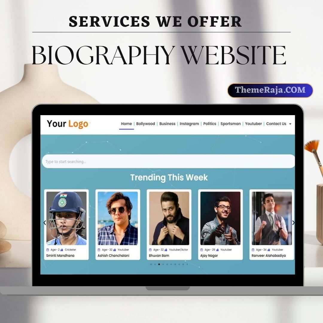 Biography Theme Website Design Amazing Look & Better Speed Ranking 4 Biography Theme Website Design Amazing Look & Better Speed Ranking