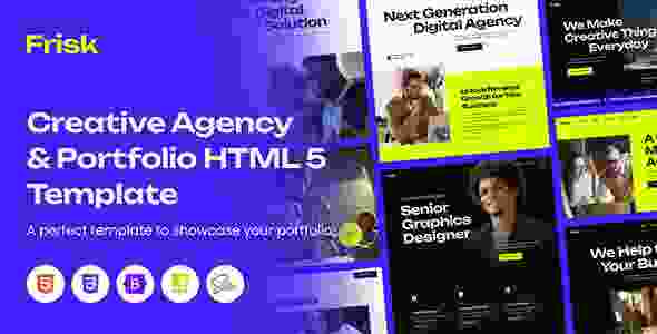 Frisk Creative Agency & Portfolio Template GPL 3 Frisk Creative Agency & Portfolio Template GPL