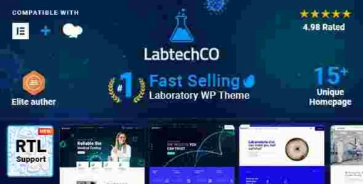 LabtechCO Theme GPL Laboratory & Science Research WordPress Theme