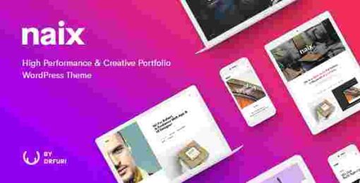 Naix Theme GPL Creative & High Performance Portfolio WordPress Theme