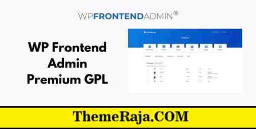 WP Frontend Admin Premium GPL