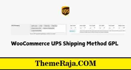 WooCommerce UPS Shipping Method GPL