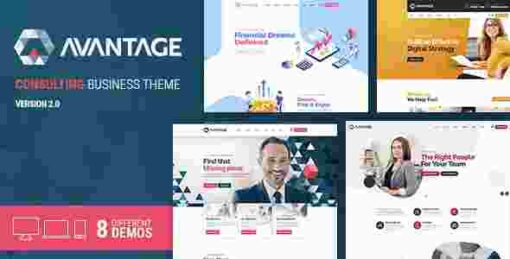 Avantage Theme GPL Business Consulting WordPress Theme