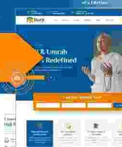 Burji Hajj & Umrah Tour Elementor Travel Template Kit