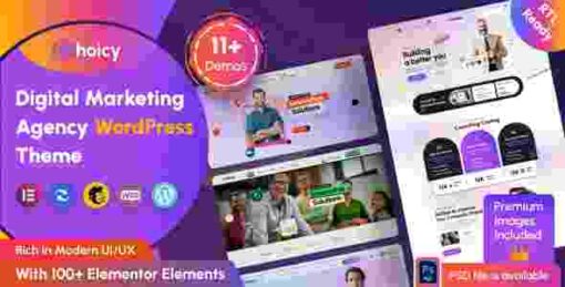 Choicy Theme GPL Digital Marketing Agency WordPress Theme