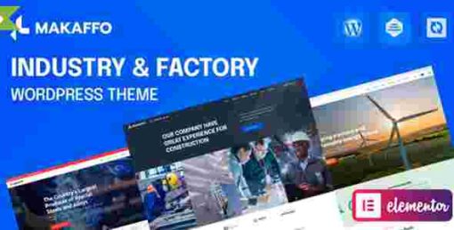 Makaffo Theme GPL Industry & Factory WordPress Theme