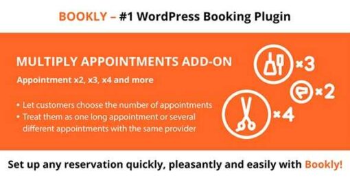 Wordpress Bookly Multiply Appointments Addon