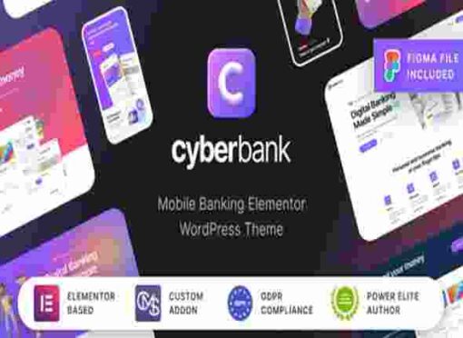 Cyberbank Theme GPL Business and Finance WordPress Theme