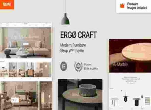 ErgoCraft Theme GPL Furniture Shop WordPress Theme