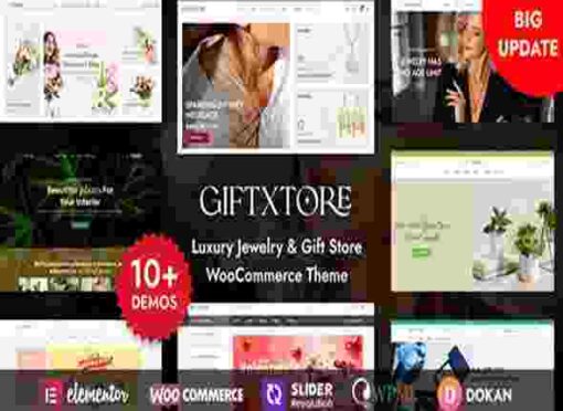GiftXtore Theme GPL Luxury Jewelry & Gift Store Elementor WooCommerce WordPress Theme