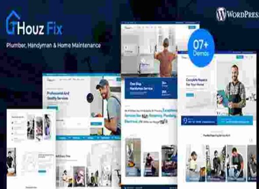 HouzFix Theme GPL Plumber, Handyman WordPress Theme
