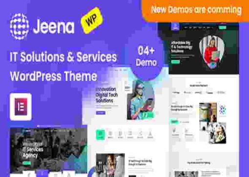 Jeena Theme GPL Technology & IT Solutions WordPress Theme