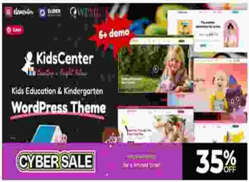 KidsCenter Theme GPL Kindergarten and Kid Care Education WordPress Theme