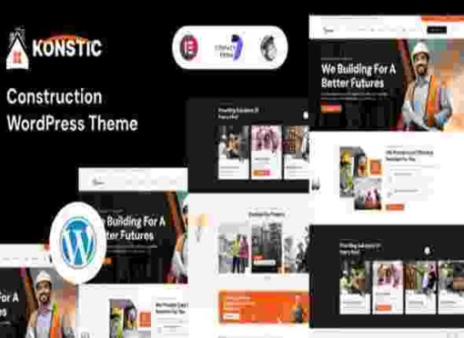 Konstic Theme GPL Construction WordPress Theme
