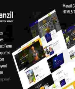 Manzil Theme GPL Construction and Building WordPress Theme