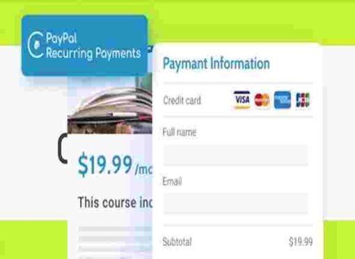 PayPal Recurring payments GPL JetFormBuilder