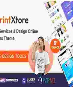 PrintXtore Theme GPL Printing Services & Design Online WordPress WooCommerce Theme