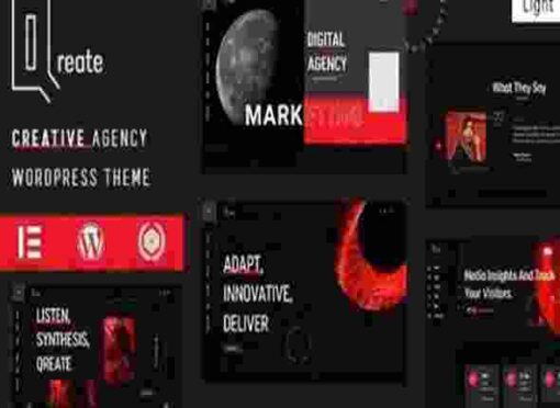 Qreate Theme GPL Creative Agency WordPress Theme