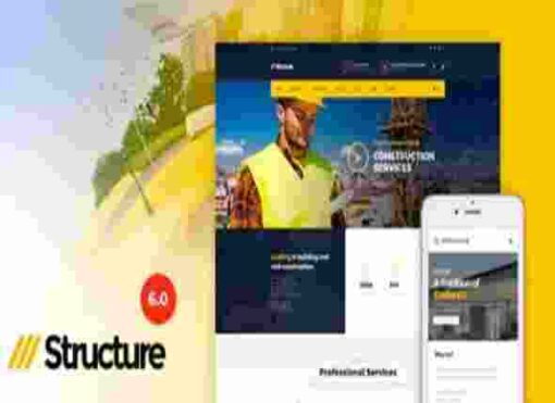 Structure Theme GPL Construction Industrial Factory WordPress Theme