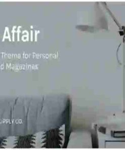 The Affair Theme GPL Creative Theme for Personal Blogs and Magazines