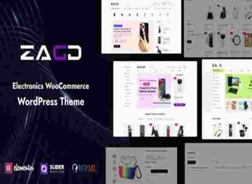 Zagg Theme GPL Electronics & Accessories WooCommerce WordPress Theme