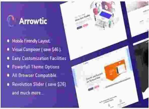 Arrowtic Theme GPL Digital Marketing Agency WordPress Theme