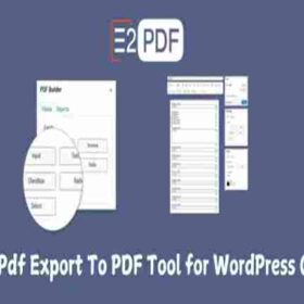 E2Pdf Export To Pdf Tool for WordPress GPL
