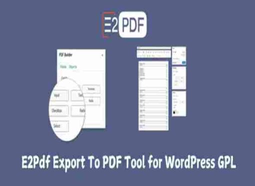 E2Pdf Export To Pdf Tool for WordPress GPL