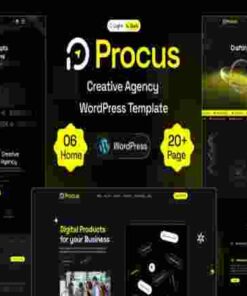 Procus Theme GPL Modern Creative Digital Agency WordPress Theme