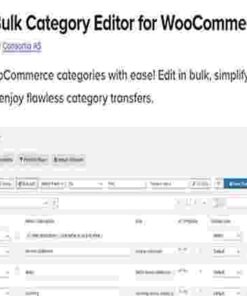 Bulk Category Editor GPL WooCommerce Plugin
