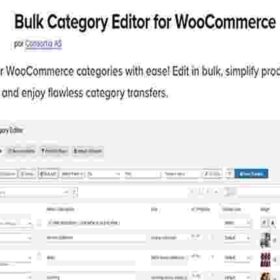 Bulk Category Editor GPL WooCommerce Plugin